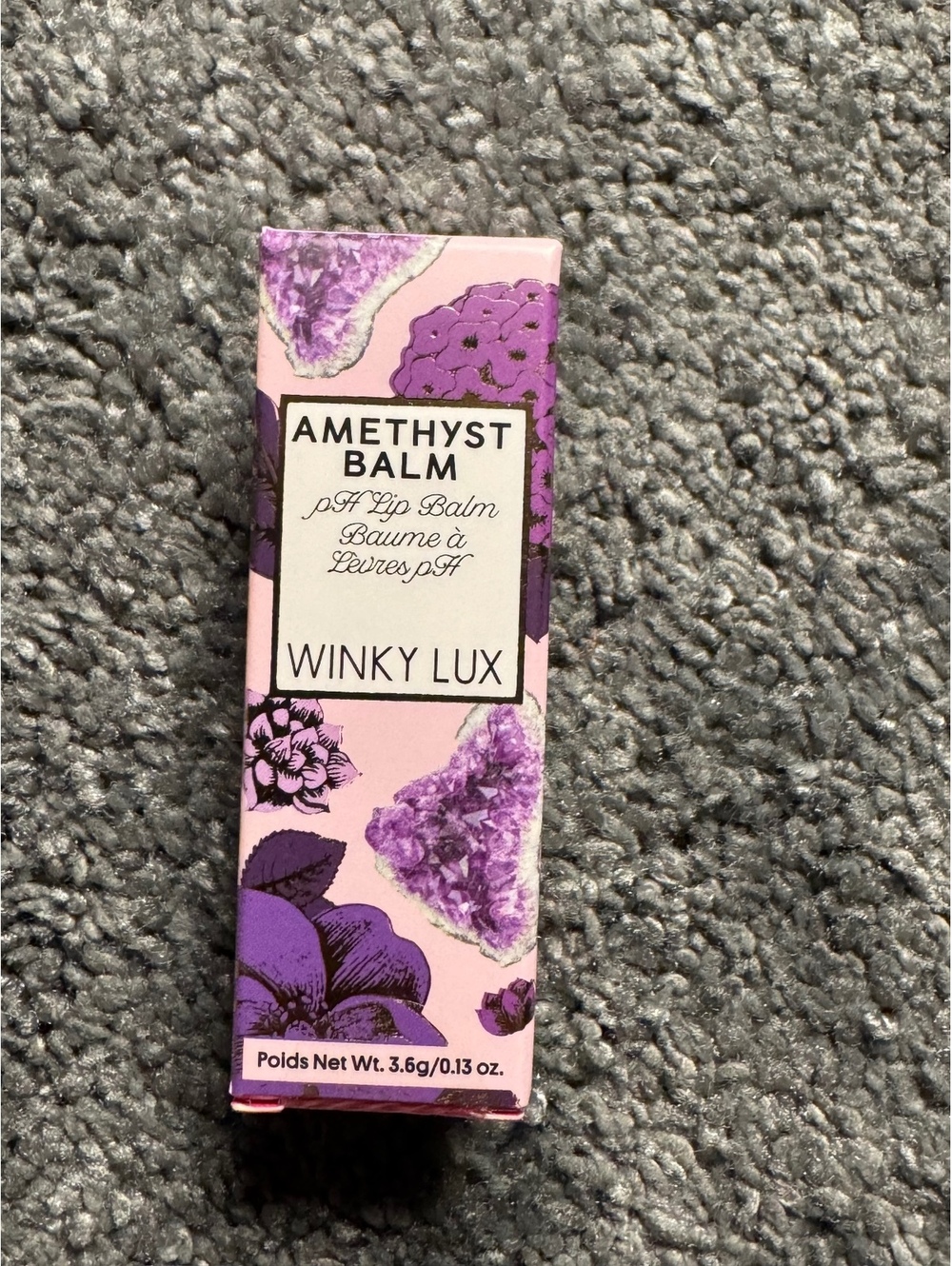 Winky Lux Amethyst Balm pH Color Changing Lip Balm Purple Pink 0.13 oz